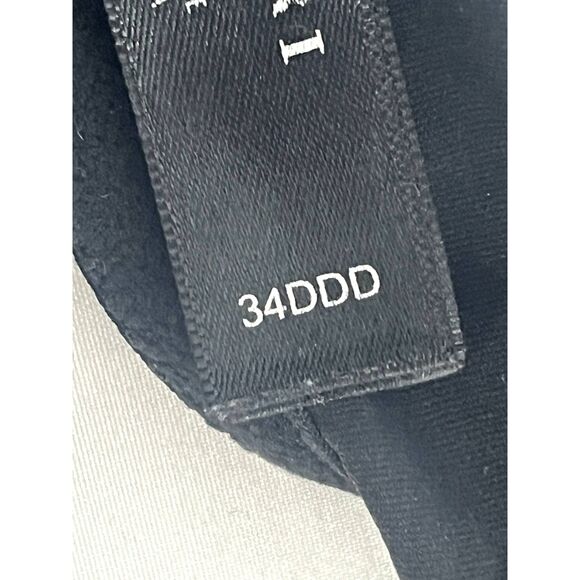 Natori Black Lace Balconette Bra Size 34DDD Sexy Lingerie Romantic Classy - Picture 8 of 11